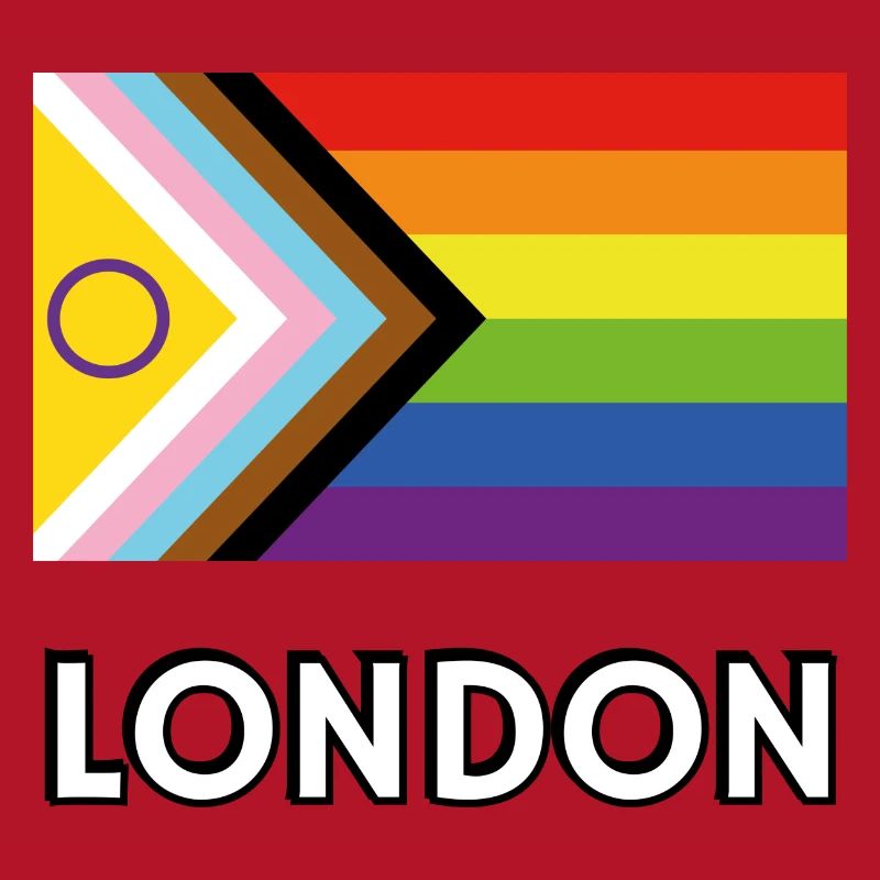 Drapeau de progrès de la fierté inclusive de Londres