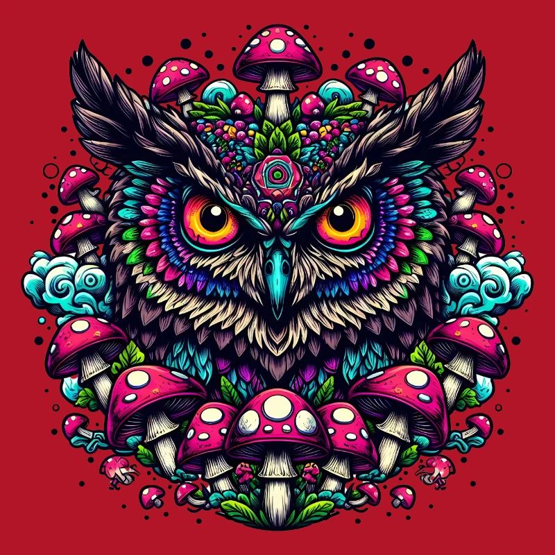 Psychedelische Eule