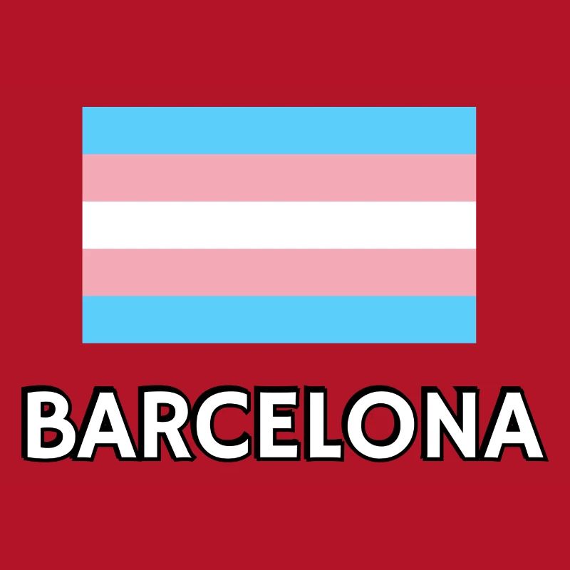 Drapeau de la Trans Pride Barcelone