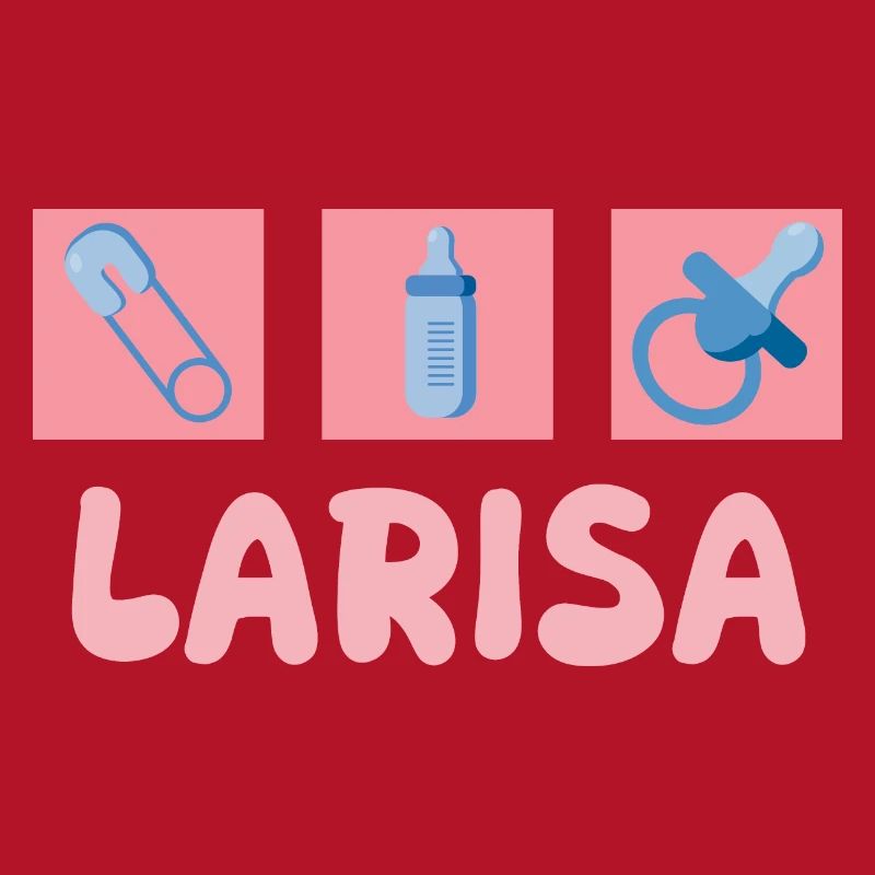Larisa as a pacifier