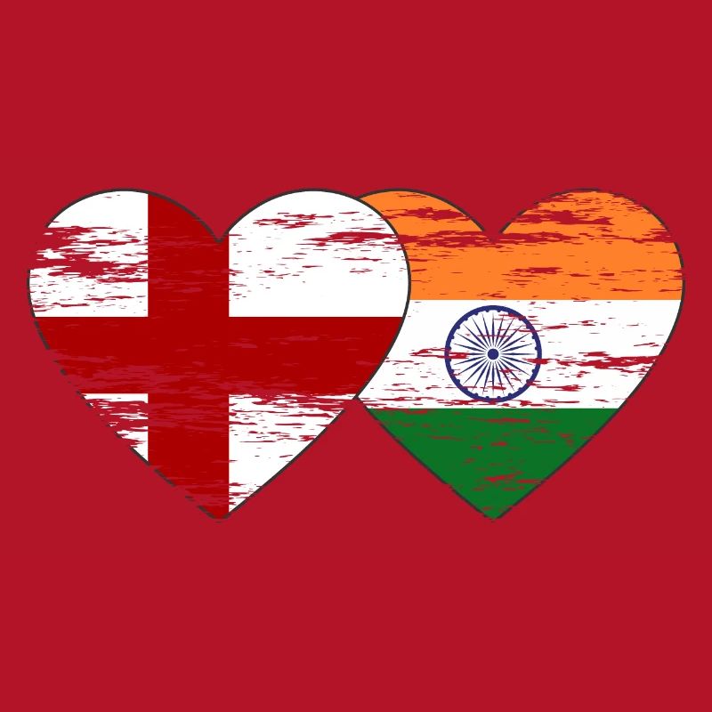 Drapeau de l’Angleterre et de l’Inde utilisé