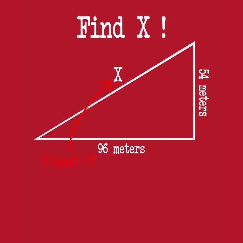 Mathe Mathematik meme Find X Found It pythagoras