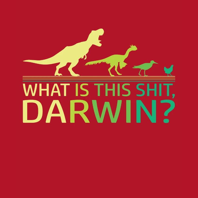 Funny Evolution Dino Dinosaur Darwin T-Rex