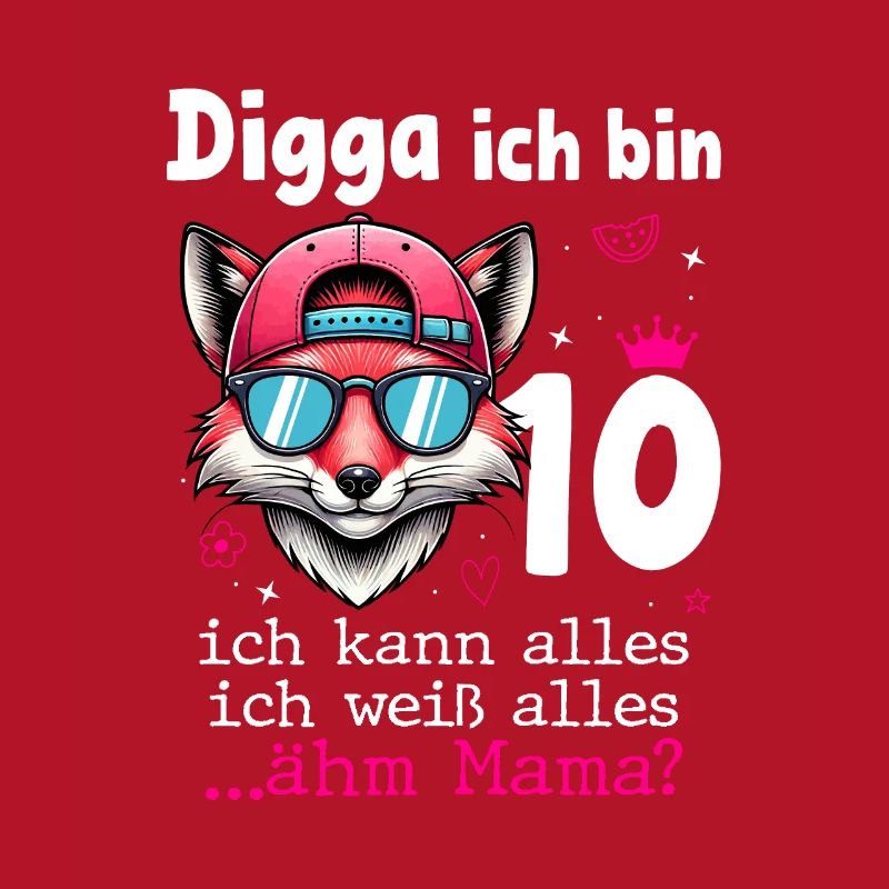 Digga Ich Bin 10 Kindergeburtstag Mädchen