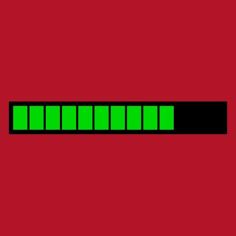Rectangle loading bar Black Green (75%)
