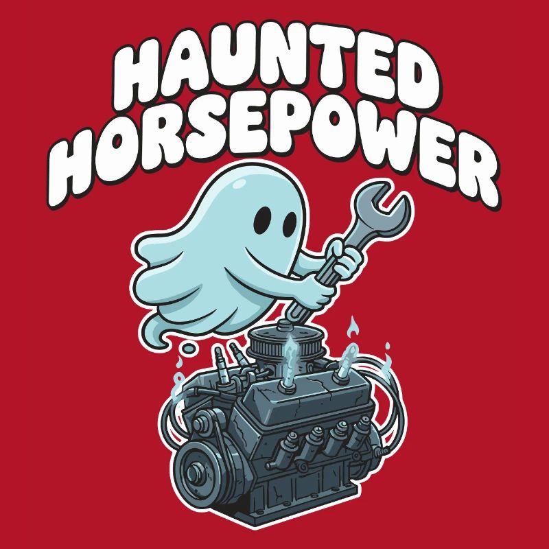 Ghost Engine Haunting Engine Cartoon
