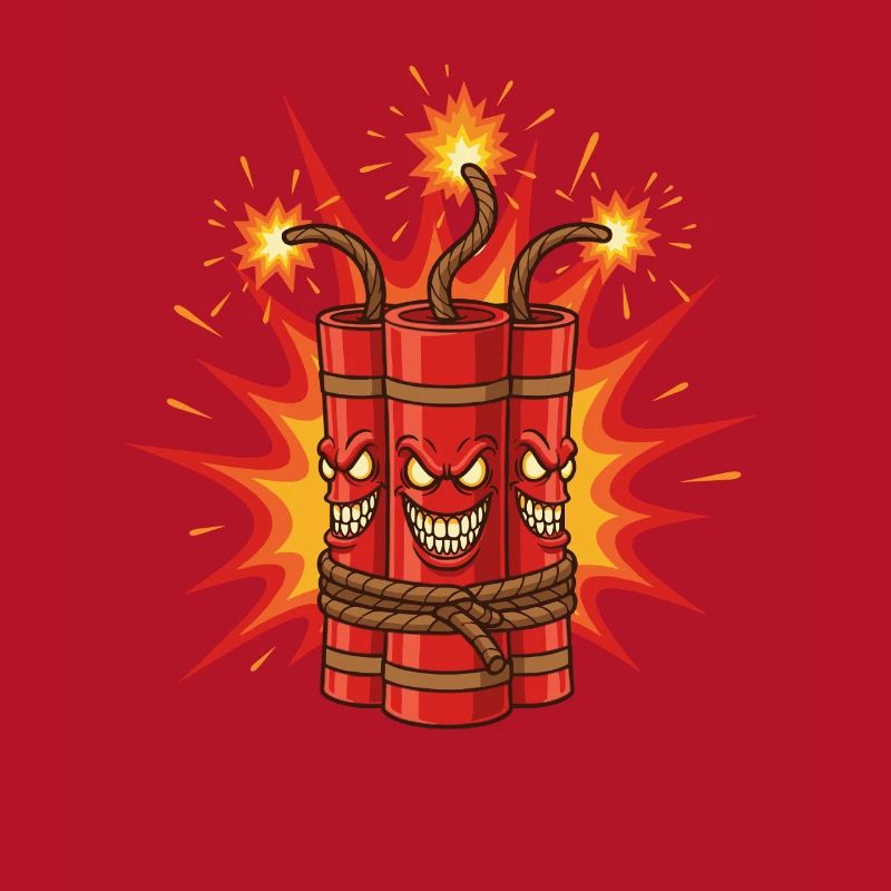 Explodierendes Dynamit-Kunst