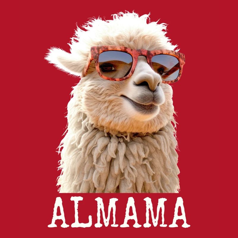 Almama Süßes Alpaka Mama Muttertag Lama Mom Mutter