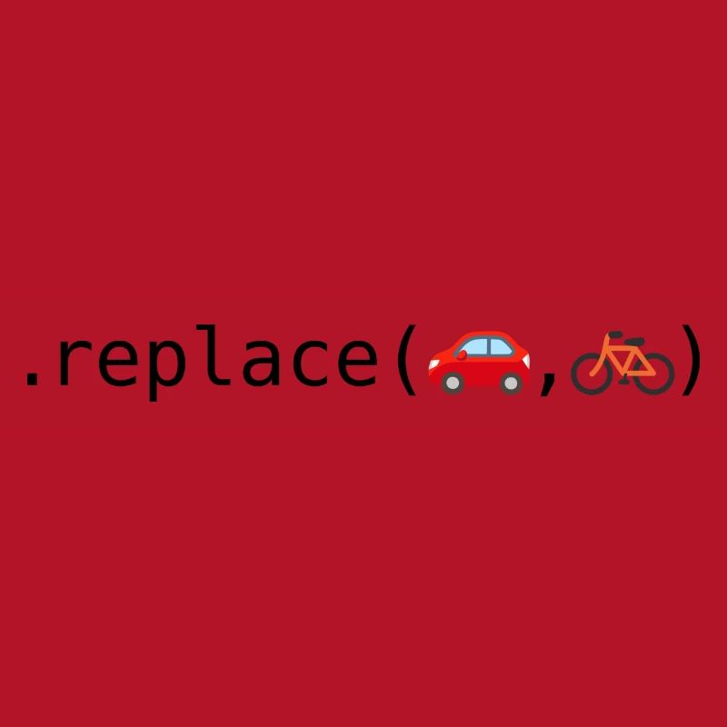 Remplacer les voitures par des vélos; Édition Python