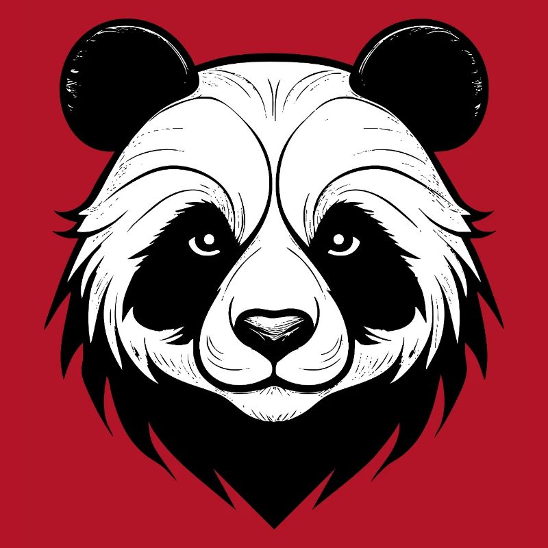 Conception élégante du masque de panda