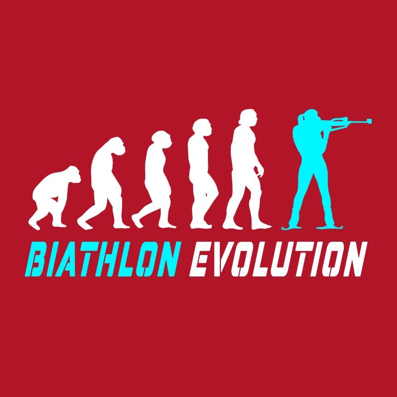 Conception / idée cadeau Evolution biathlon
