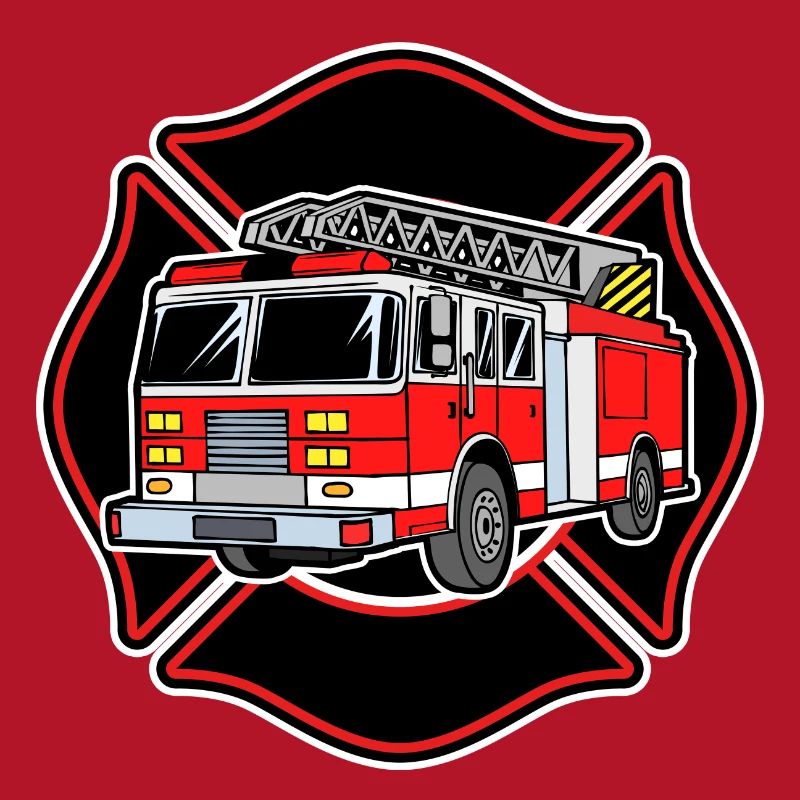 Rescuer fire engine fire brigade professional fire brigade