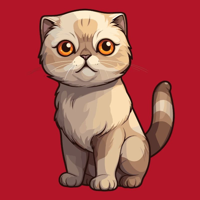 Bad-tempered Scottish Fold kitten