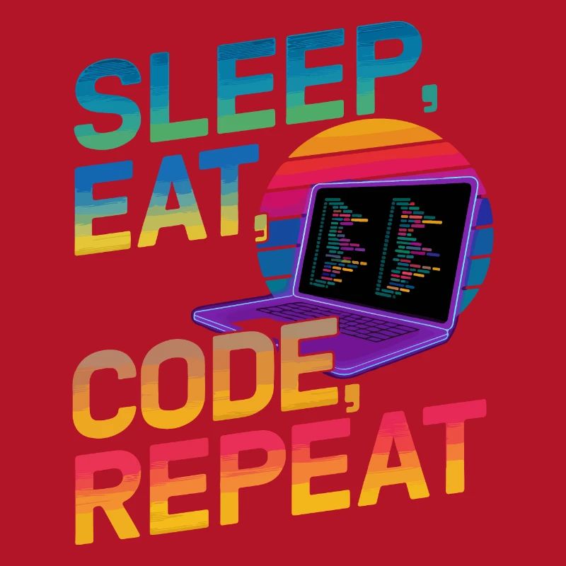 Sleep Eat Code Repeat Geschenk für Coder