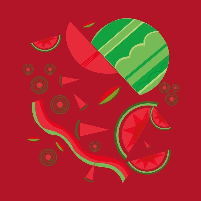 Design abstrait de pastèque