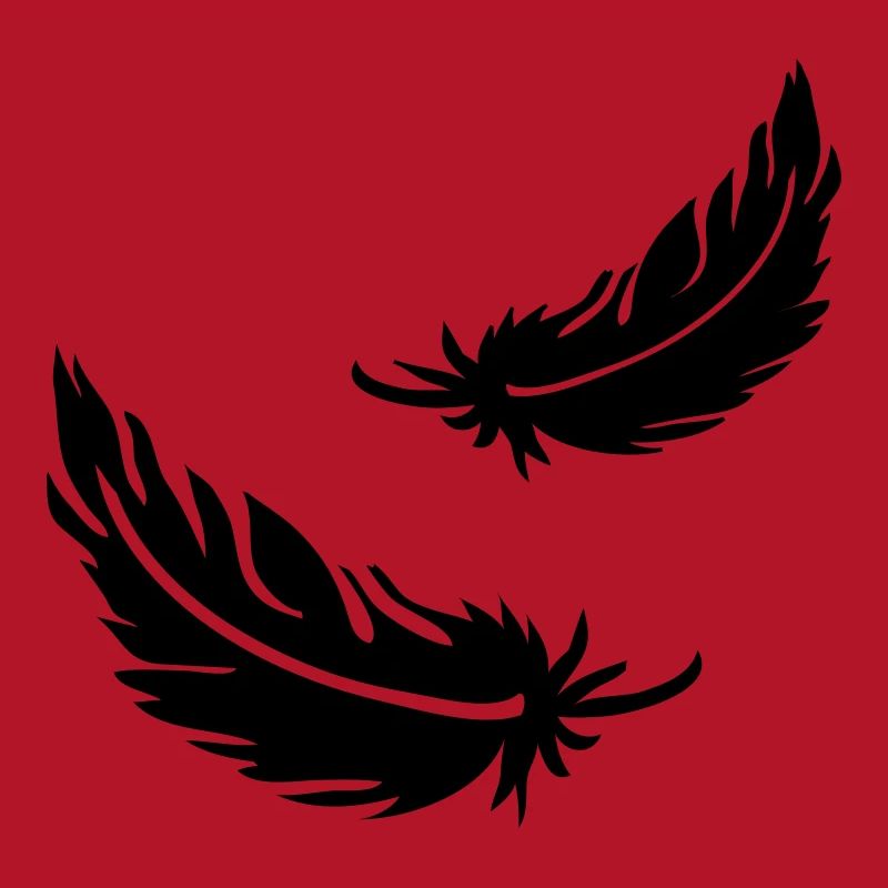 Zwei fliegende Federn