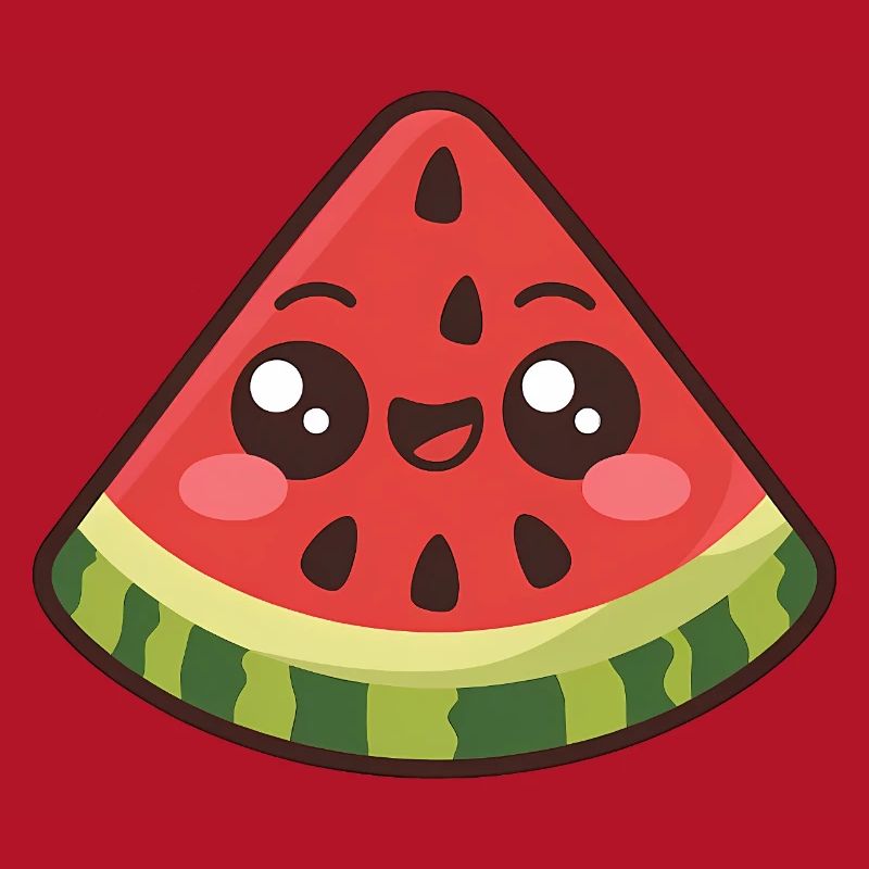 Mignonne tranche de pastèque