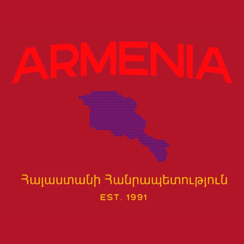 Armenia Map Script Emblem