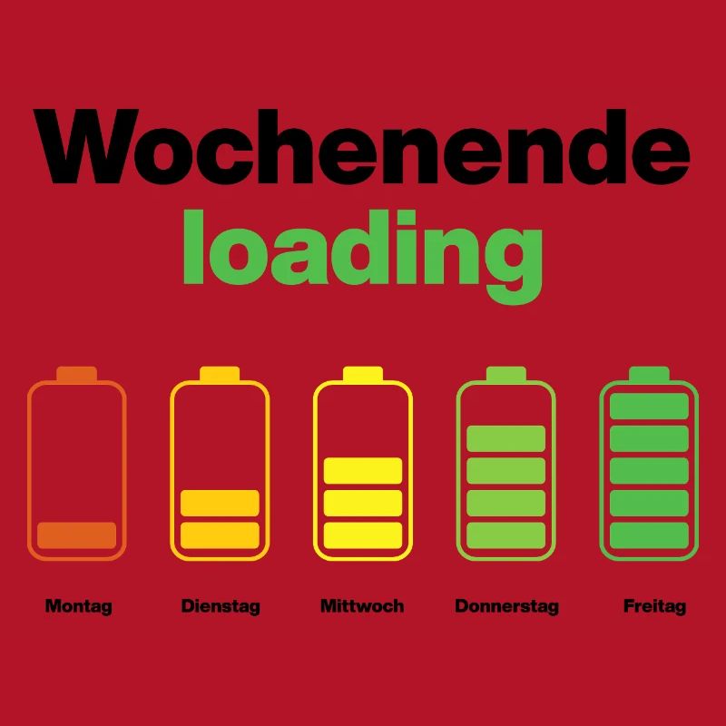 Weekend loading – battery full on Friday, work