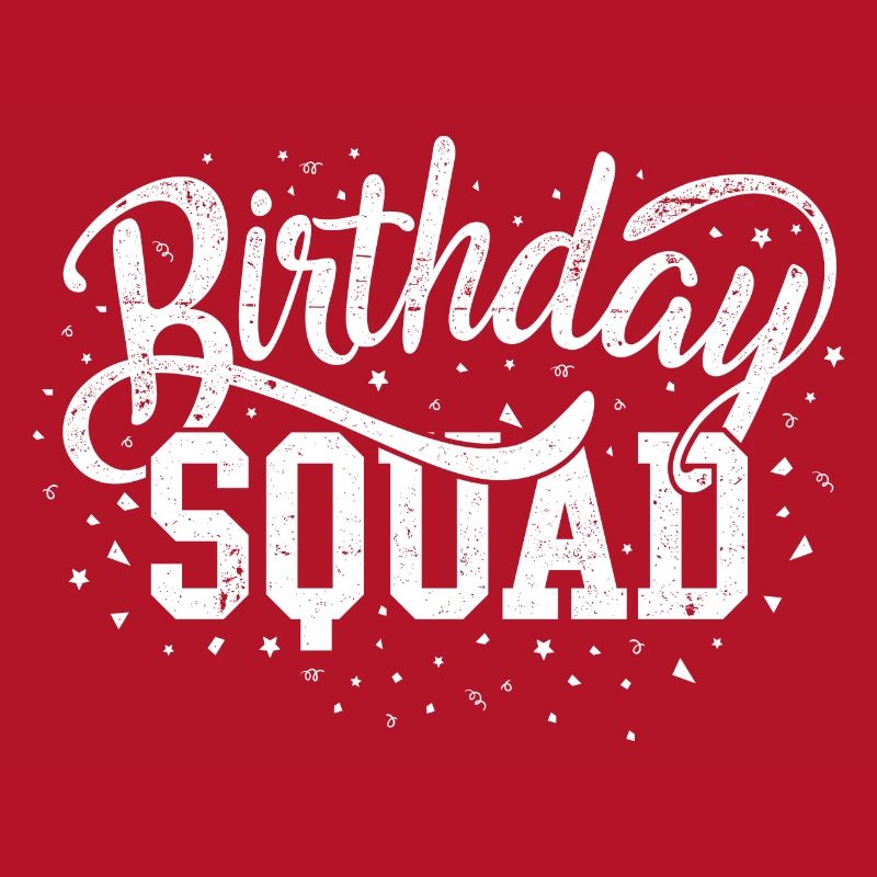 Escouade d’anniversaire Script audacieux