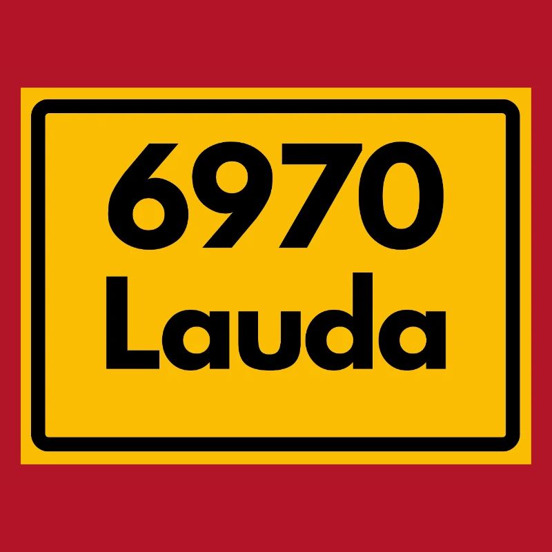 OLD POSTCODE ZIP CODE RETRO 6970 LAUDA HEIMATSTOLZ