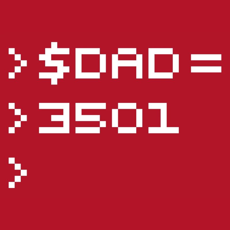 DAD 8-Bit Code Nerd Pixel Terminal Retro