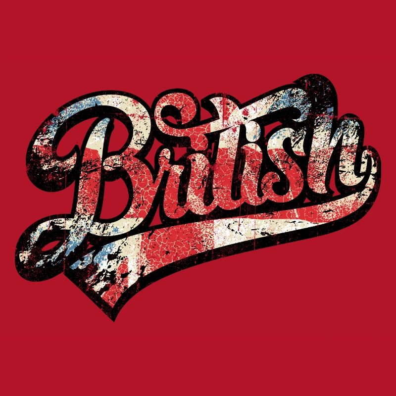 British Pride Distressed Script Tee