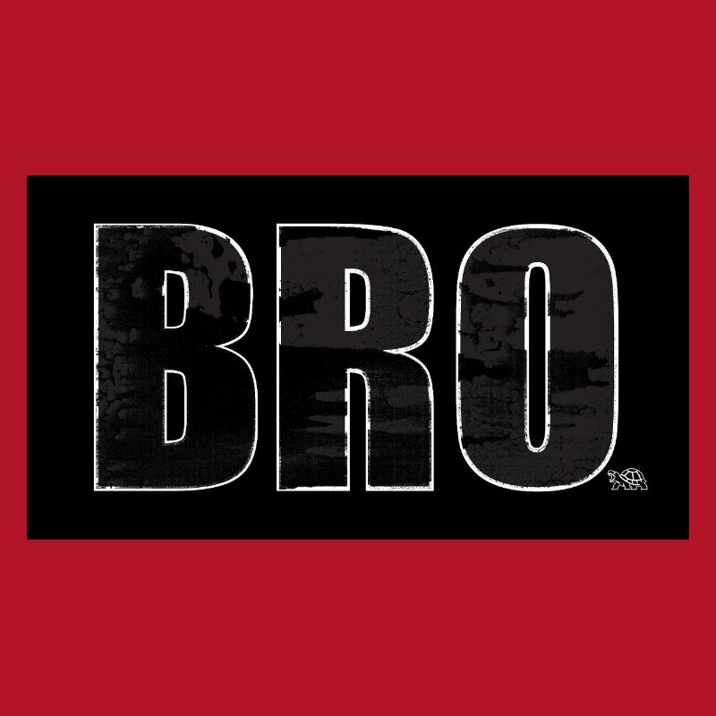 Bold BRO Distressed Typography Tee