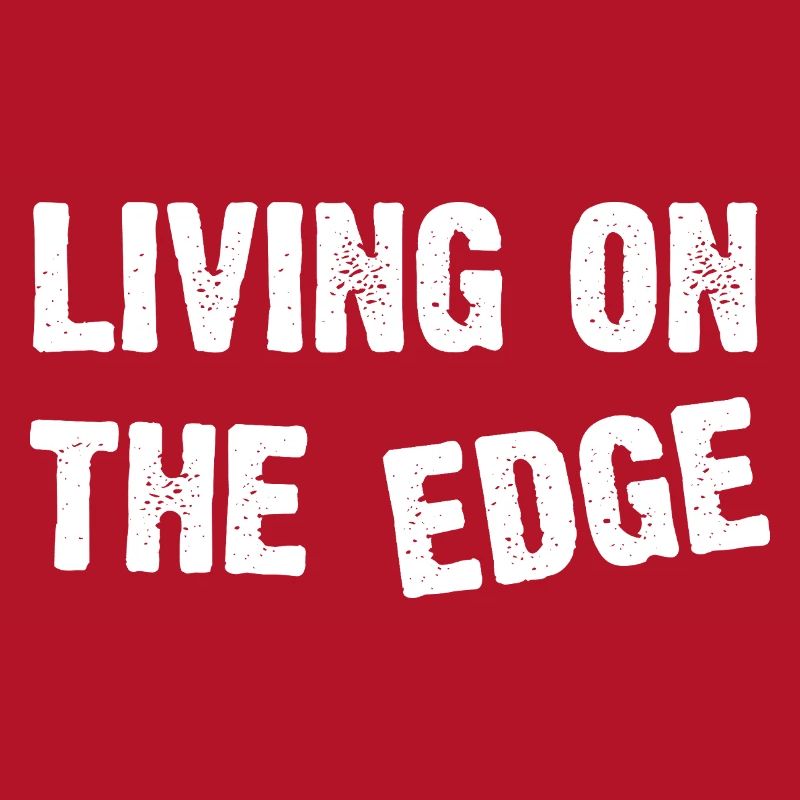 Vivre à la limite Typographie audacieuse