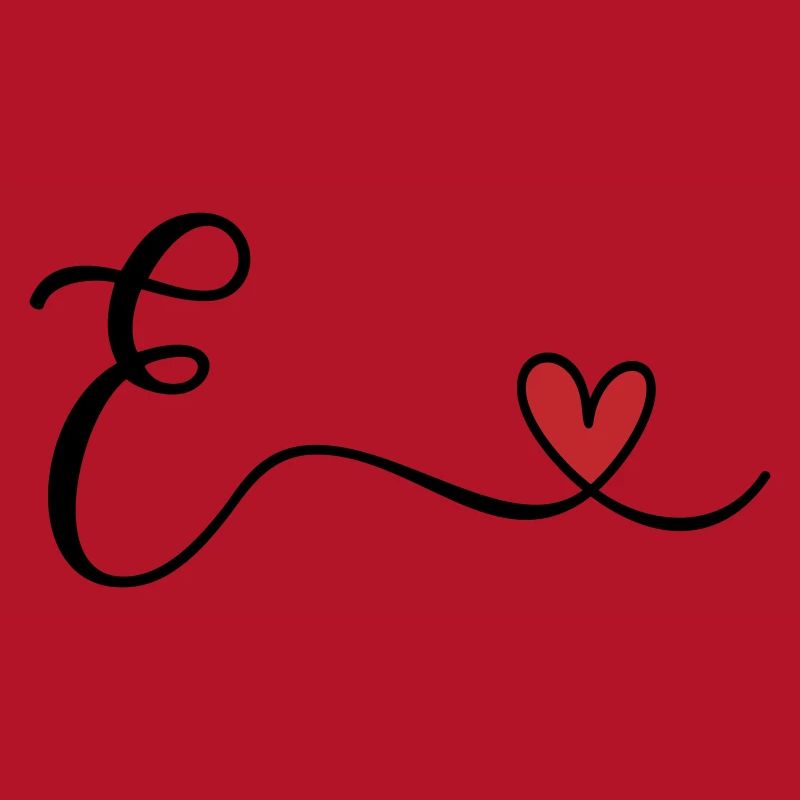 Buchstabe E Monogramm