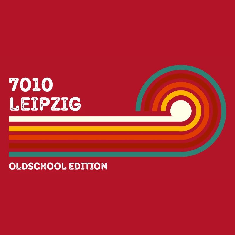 Chemise rétro Leipzig 7010 Code postal Vintage