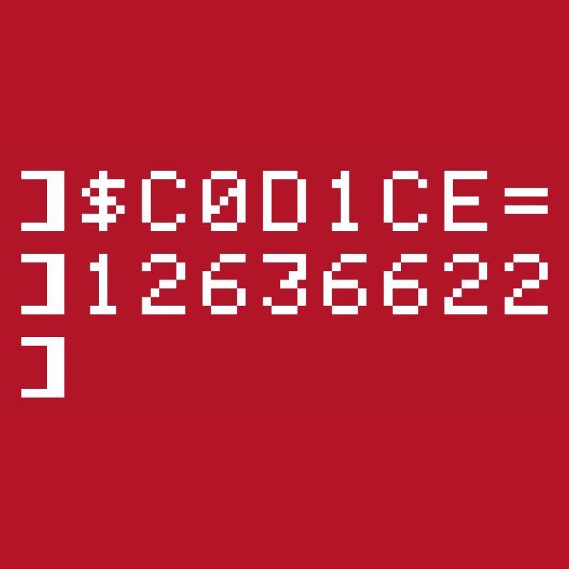 C0D1CE Codice 8-Bit Esadecimale Code Nerd Pix