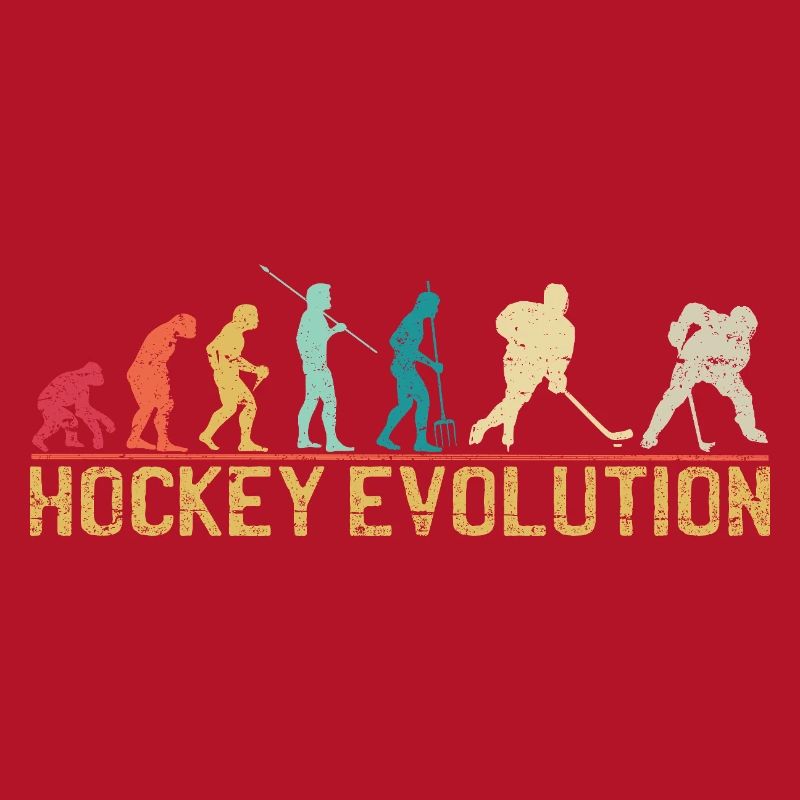 Hockey Evolution Silhouette Design