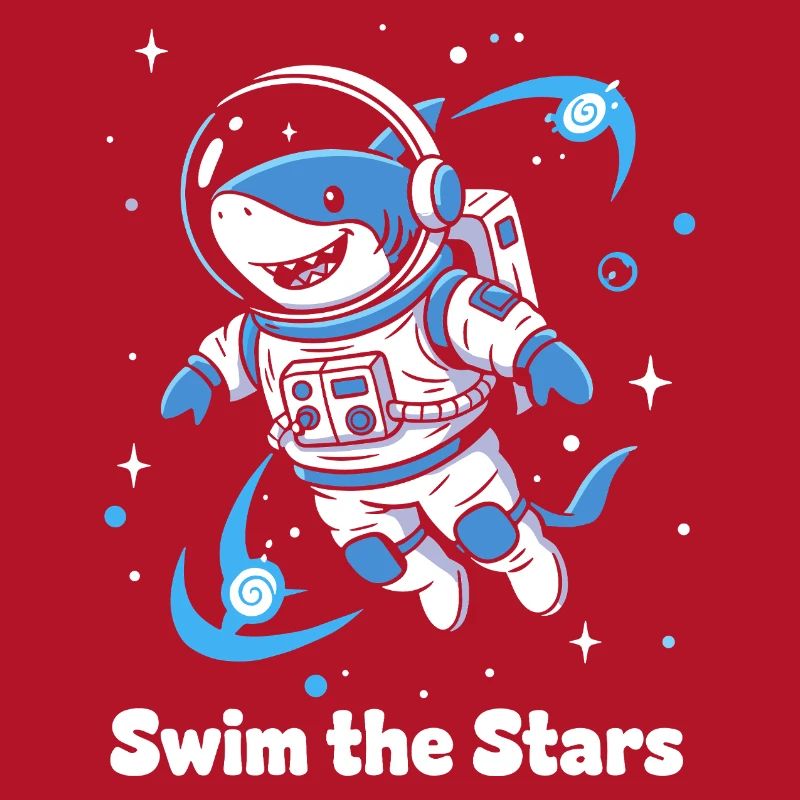 Astronaute requin de l’espace