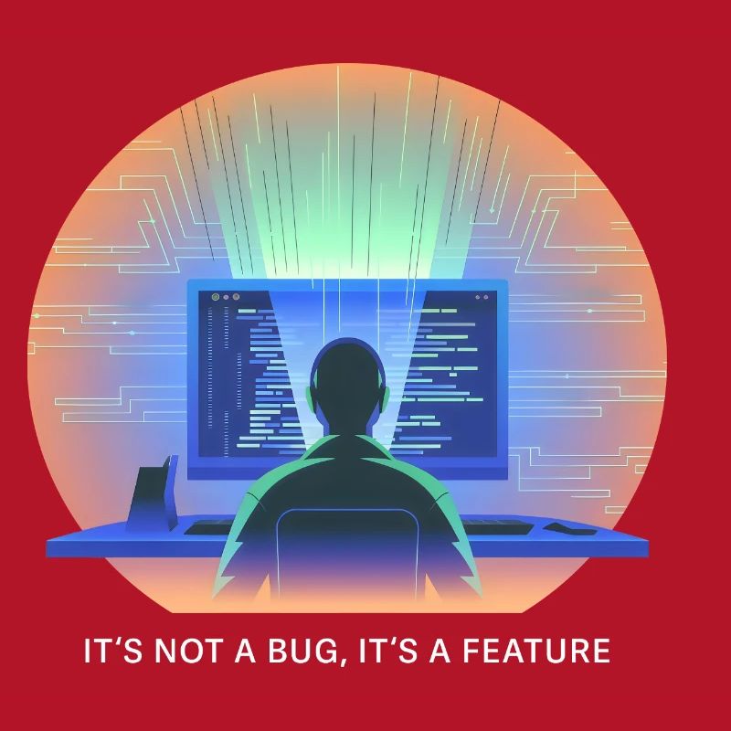 its not a bug its a feature Programmierer Software