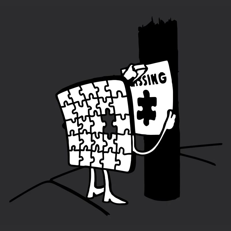 Puzzle Missing, Vermisst ein Stück seiner selbst