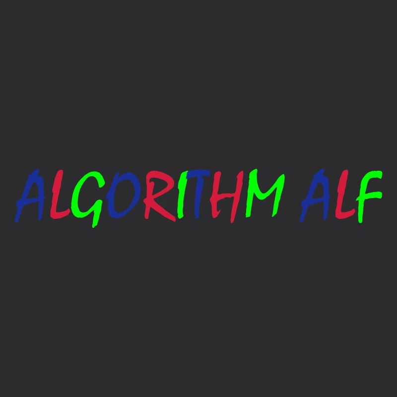 Algorithm Alf – Bunte Typografie