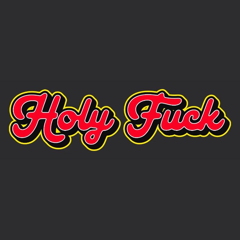 Heilige Scheiße 3D Red Script