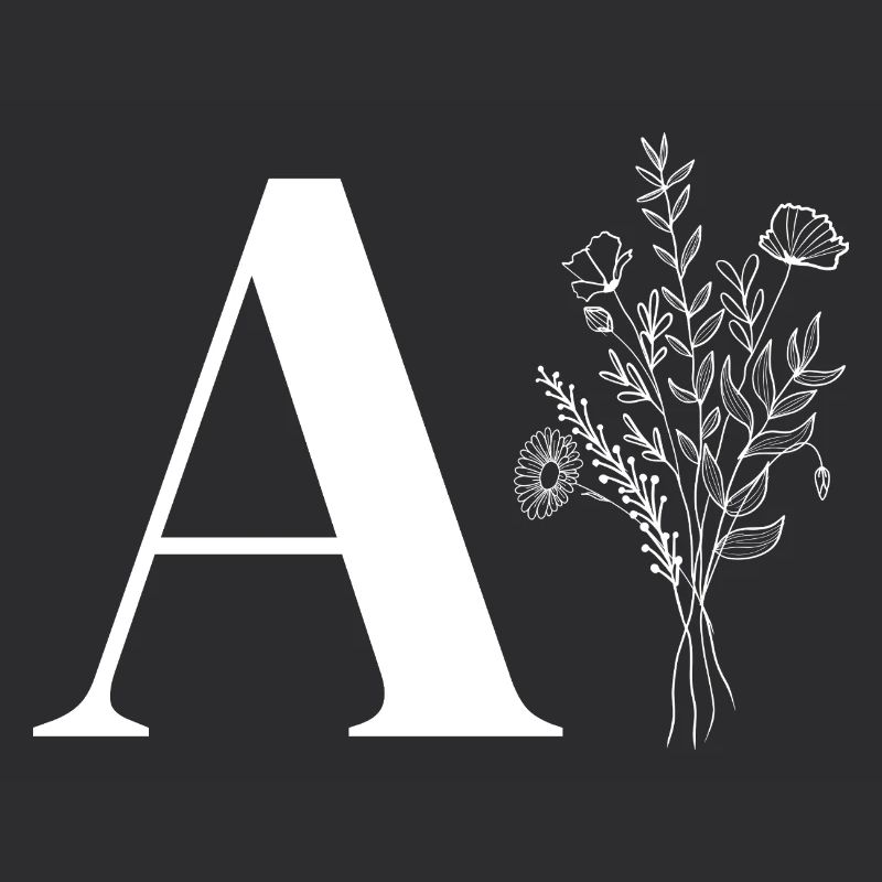 Lette a fleurs minimalistes
