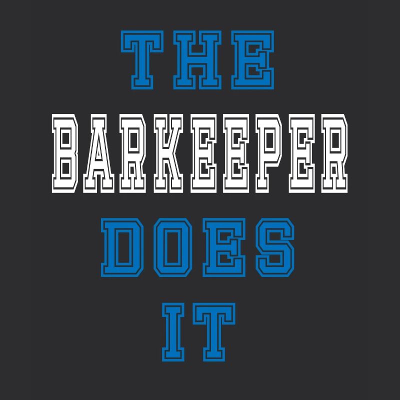The Barkeeper does it Barkeeper Geschenk