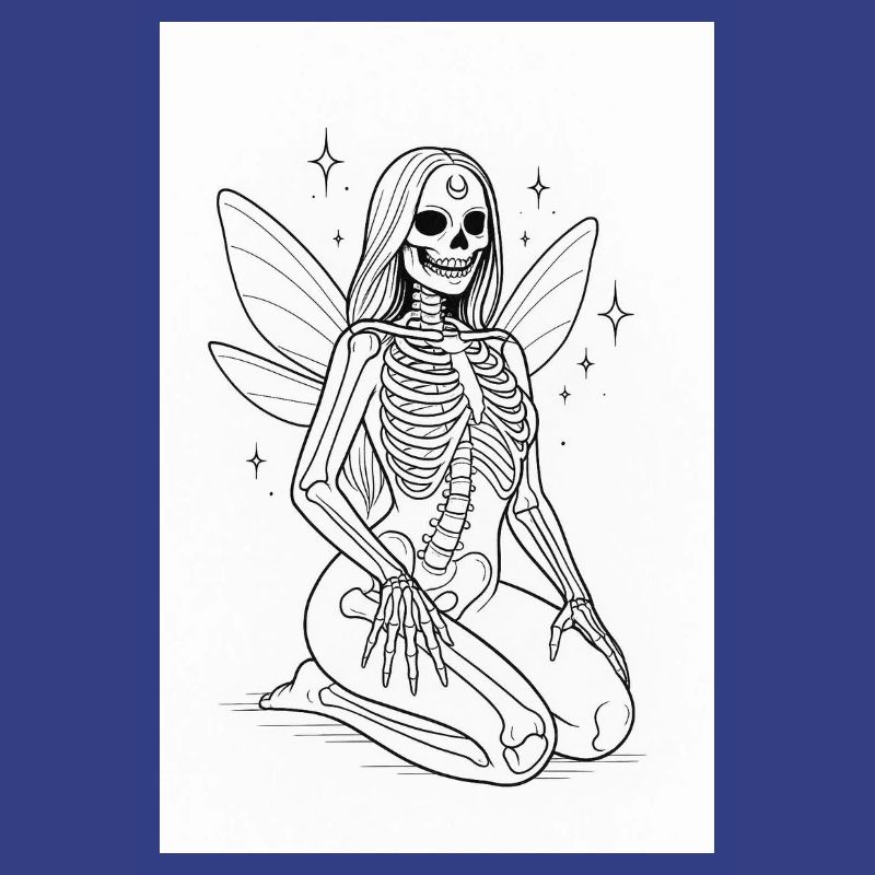 Magic Skeleton with Wings