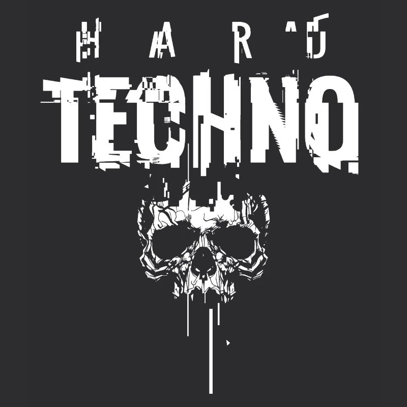 HARD TECHNO Skull Glitch
