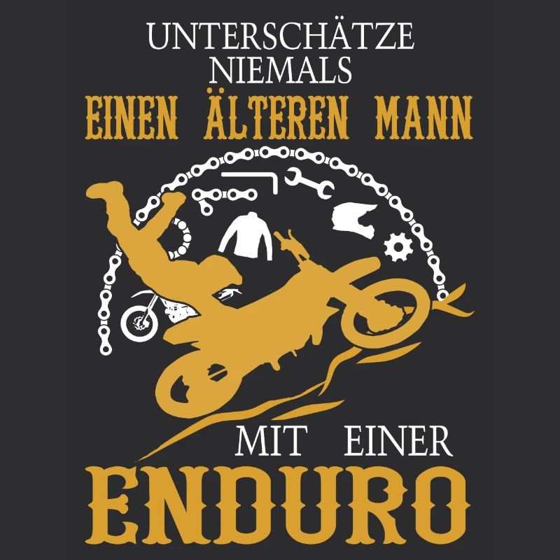 Älterer Mann Enduro