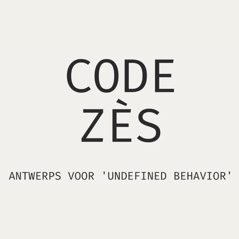 Antwerpen: "Code Zès!" – Tech Dialect Shirt