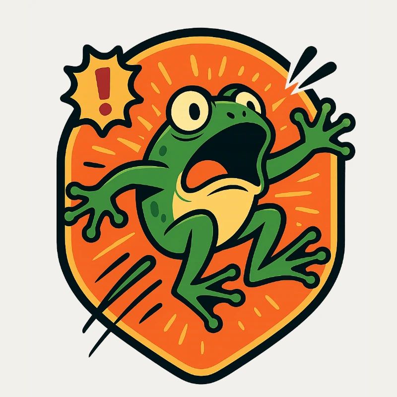Panic Frog badge