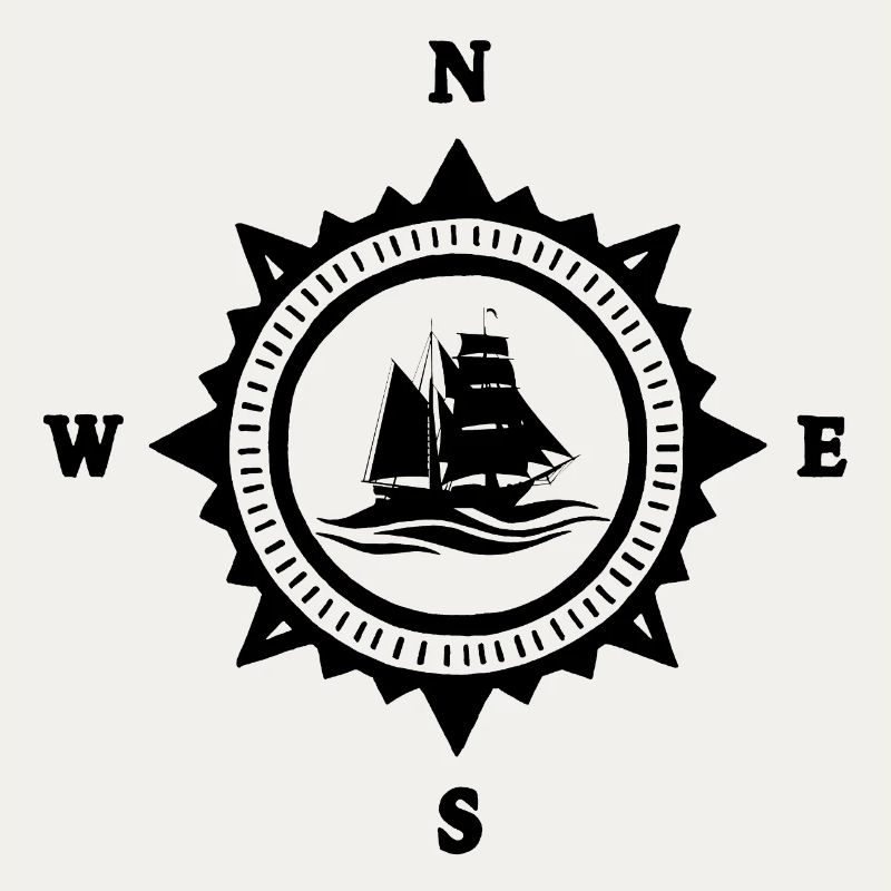 Das schwarze Boot und der Kompass