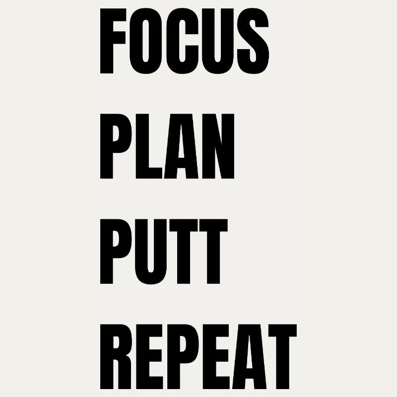 Répétition du putt du plan Focus Golf