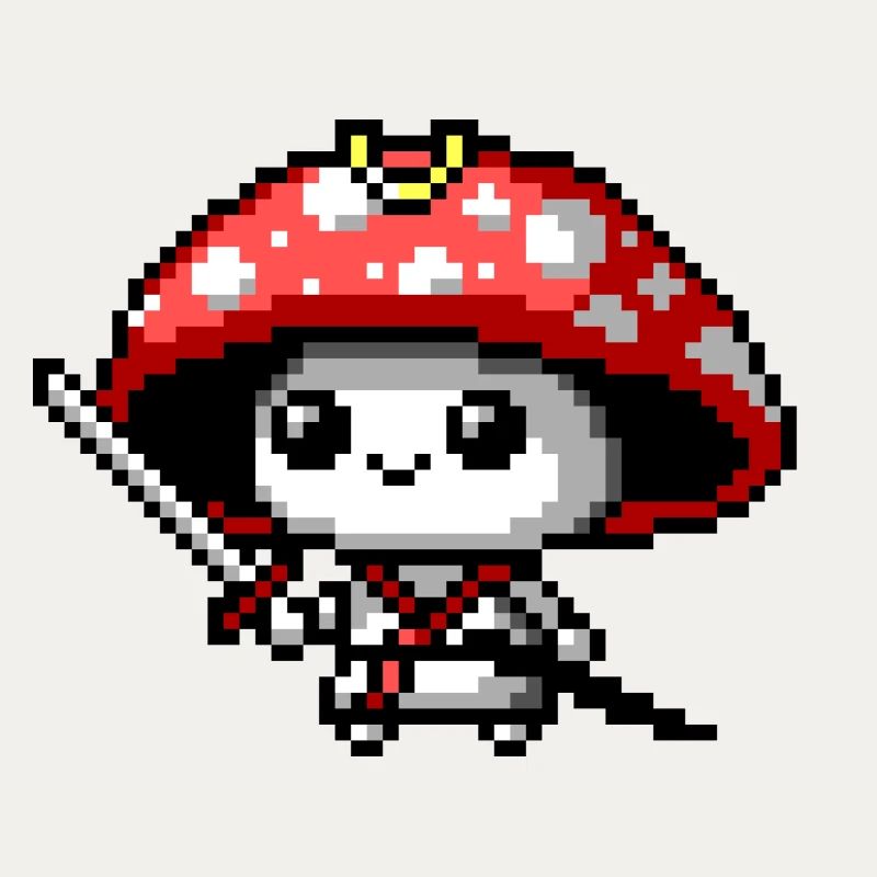 8bit Pilz-Samurai