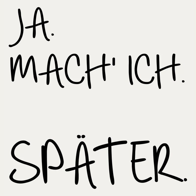 Prokrastination SPÄTER