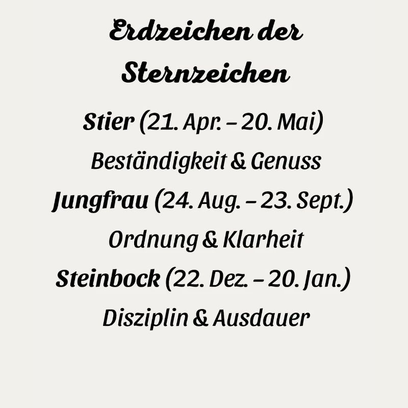 Erdzeichen_der_Sternzeichen
